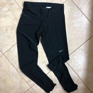 Nike Fit Dry Running Tight with Zipper Bottoms